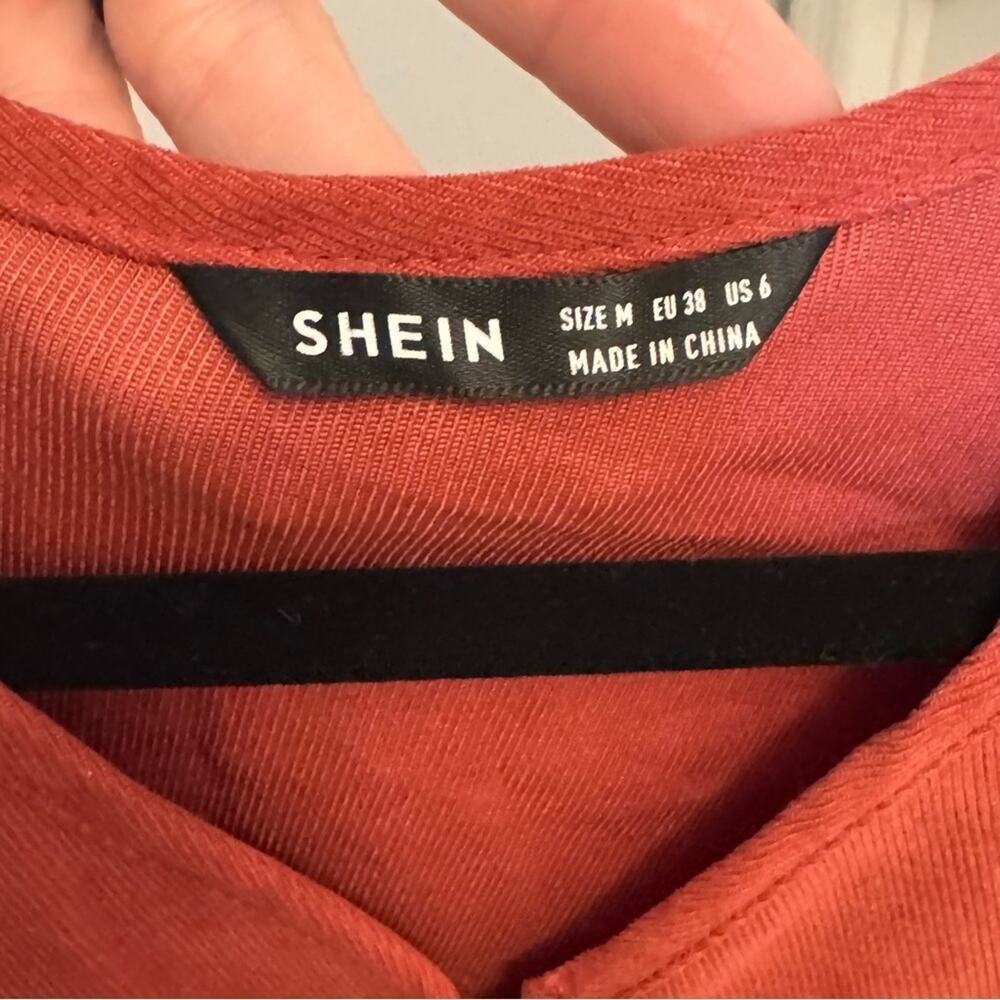 SHEIN Rust Long Sleeve dress - Picture 2 of 3